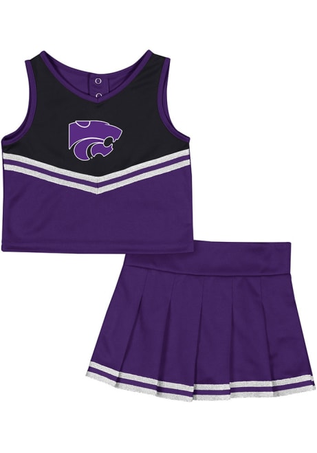 Toddler Girls K-State Wildcats Purple Colosseum Time for Recess Cheer Sets