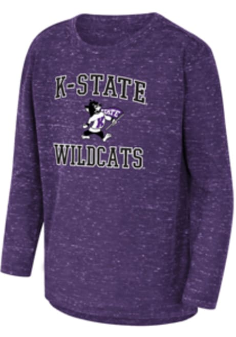 Toddler K-State Wildcats Purple Colosseum No 1 Knobby Long Sleeve T-Shirt