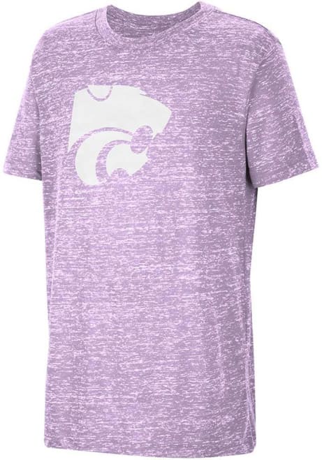 Youth K-State Wildcats Lavender Colosseum Knobby Retro Short Sleeve T-Shirt