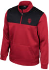 Main image for Colosseum Indiana Hoosiers Mens Crimson Lewis Long Sleeve 1/4 Zip Pullover