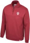 Main image for Colosseum Indiana Hoosiers Mens Crimson Nippy Long Sleeve 1/4 Zip Pullover