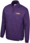 Main image for Colosseum LSU Tigers Mens Purple Nippy Long Sleeve 1/4 Zip Pullover