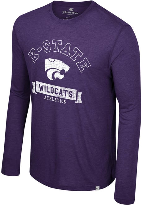 Mens K-State Wildcats Purple Colosseum Happiest Tee