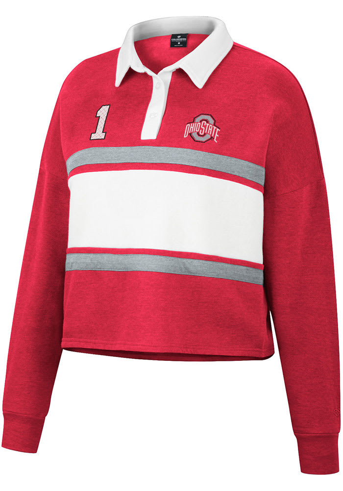 Ohio state long outlet sleeve polo