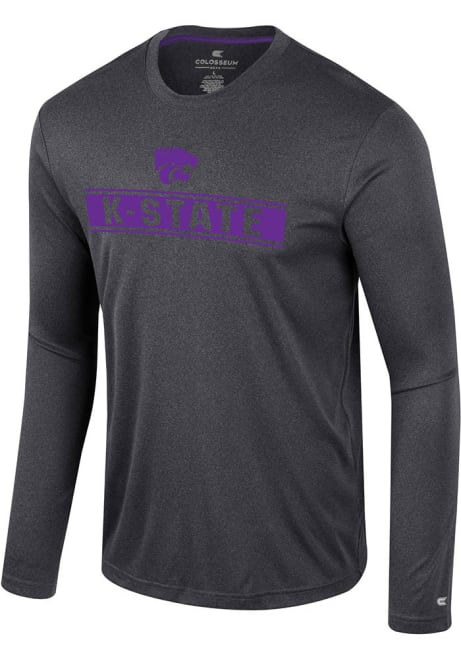 Mens K-State Wildcats Black Colosseum Gradey Long Sleeve T-Shirt