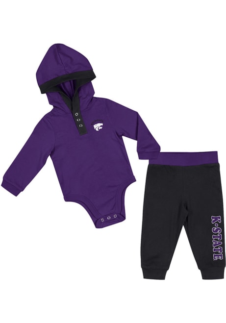 Infant K-State Wildcats Purple Colosseum Lampoon Top and Bottom Set