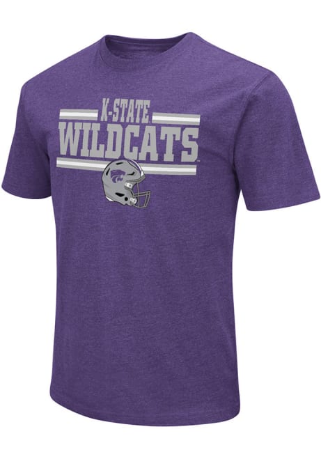 K-State Wildcats Purple Colosseum Sport Drop Playbook Short Sleeve T Shirt