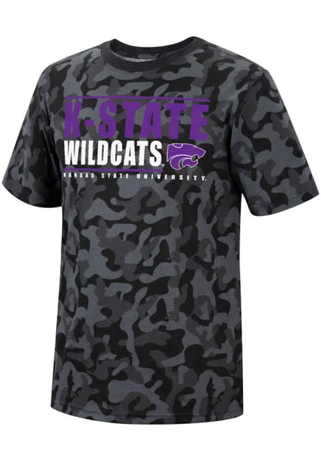 K-State Wildcats Green Colosseum Flat Name Mascot Playbook Short Sleeve T Shirt