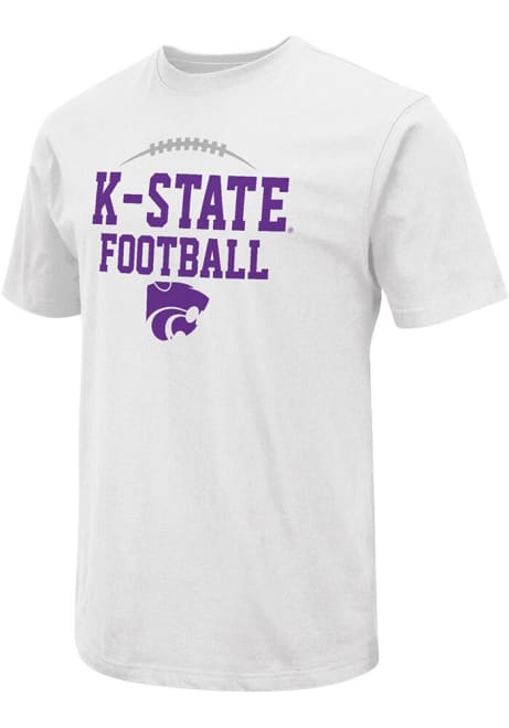 K-State Wildcats White Colosseum Sport Drop Field Short Sleeve T Shirt