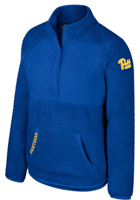 Womens Pitt Panthers Blue Colosseum Ellen Qtr Zip