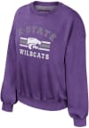 Main image for Colosseum K-State Wildcats Womens Purple Audrey Crew Sweatshirt
