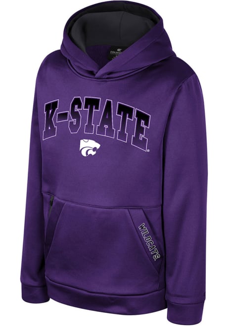 Youth K-State Wildcats Purple Colosseum Armada Long Sleeve Hood