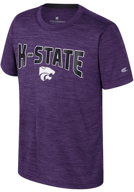 Youth K-State Wildcats Purple Colosseum Rylos Short Sleeve T-Shirt