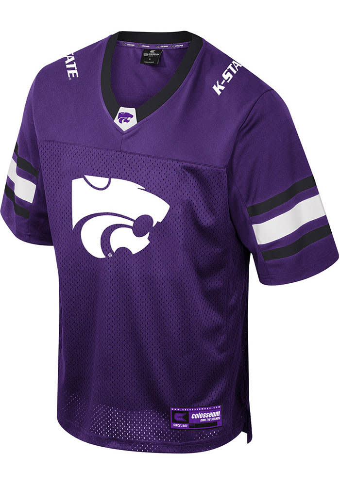 Colosseum Youth PURPLE K-State Wildcats Field Time Football Jersey
