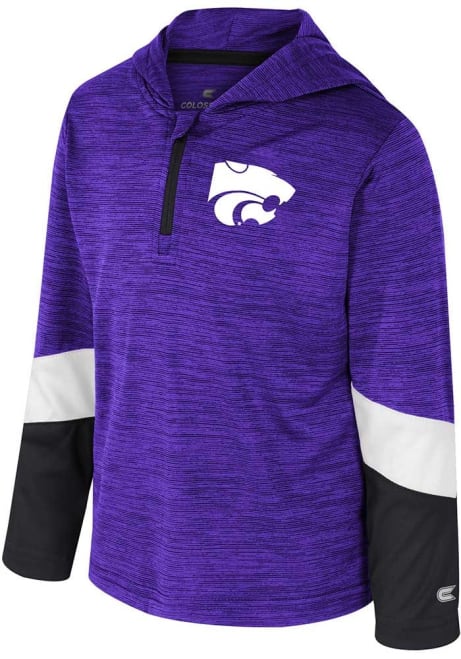 Toddler K-State Wildcats Purple Colosseum Rylos Long Sleeve Qtr Zip