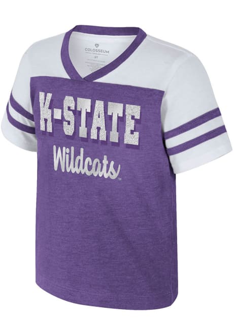 Toddler Girls K-State Wildcats Purple Colosseum Space Opera Short Sleeve T-Shirt