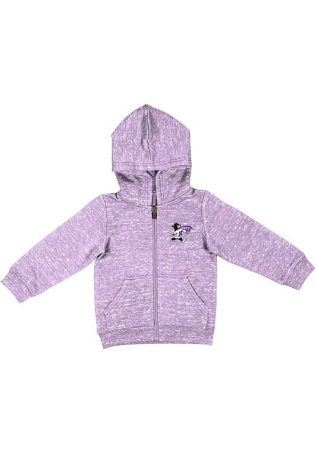 Toddler K-State Wildcats Lavender Colosseum Knobby Long Sleeve Full Zip Sweatshirt