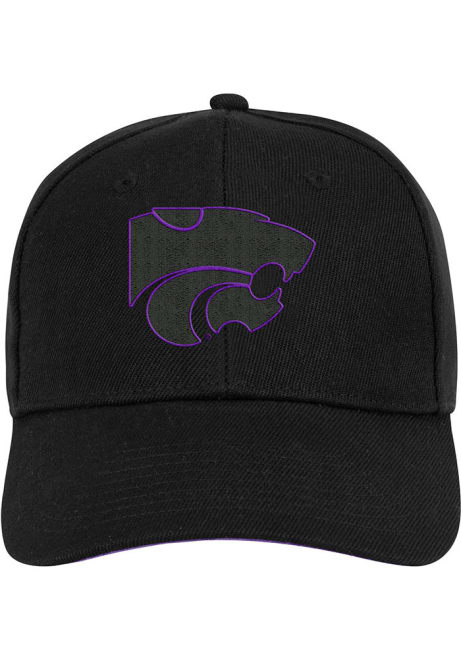 Colosseum Black K-State Wildcats Bioelectric Cap Adjustable Hat