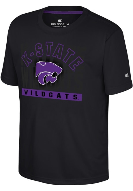 Youth K-State Wildcats Black Colosseum Jones Short Sleeve T-Shirt