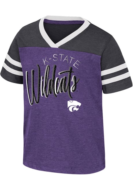Toddler Girls K-State Wildcats Purple Colosseum Summer Short Sleeve T-Shirt