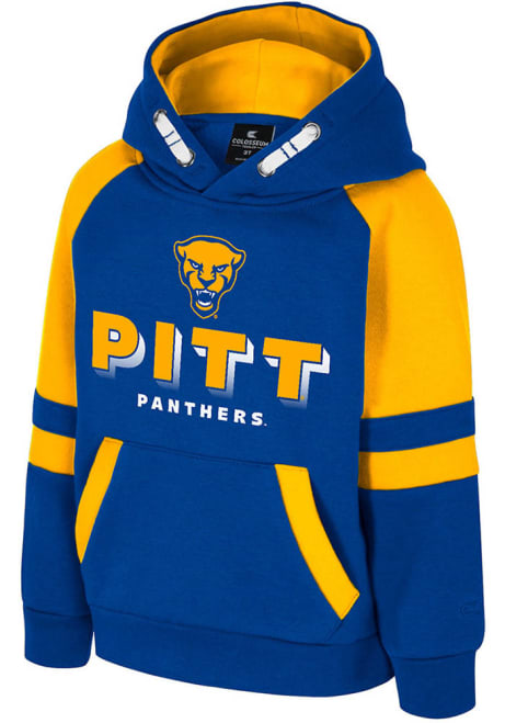 Toddler Pitt Panthers Blue Colosseum Todd Long Sleeve Hooded Sweatshirt