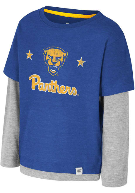 Toddler Pitt Panthers Blue Colosseum Investigatory Long Sleeve T-Shirt