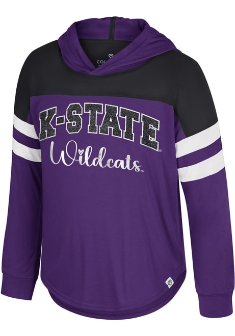 Toddler Girls K-State Wildcats Purple Colosseum Reflection Long Sleeve T Shirt