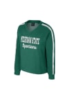 Main image for Girls Michigan State Spartans Green Colosseum Treasure Long Sleeve Crew Sweatshirt