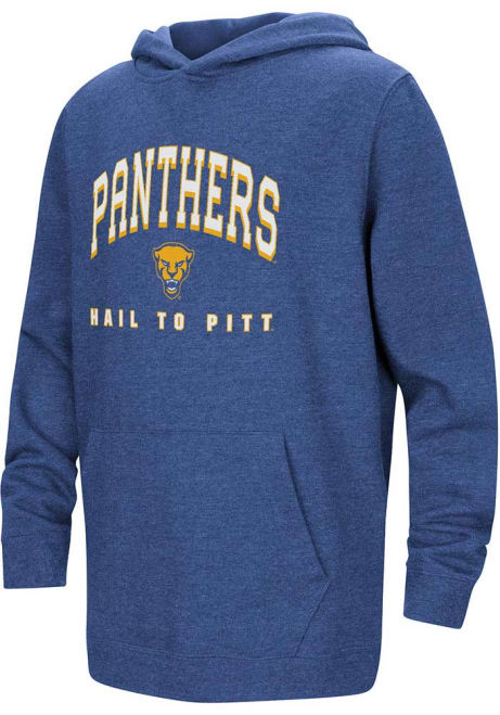 Youth Pitt Panthers Blue Colosseum Campus Long Sleeve Hooded Sweatshirt