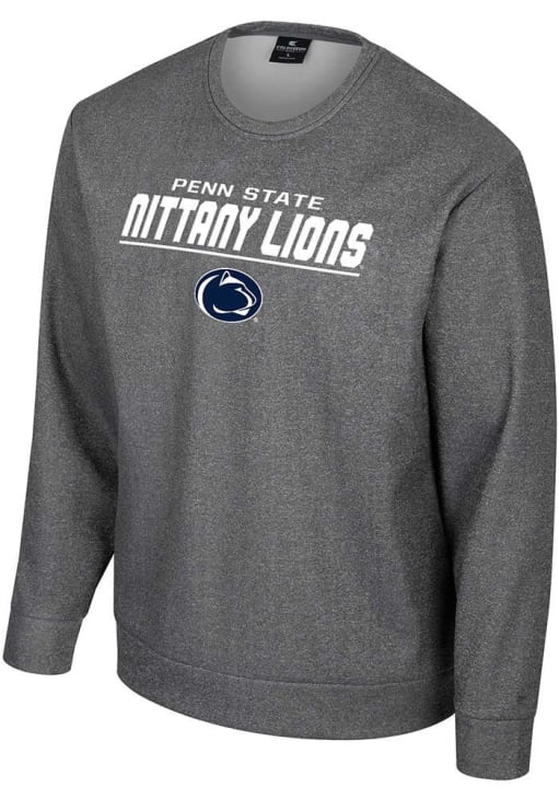 Colosseum Penn State Nittany Lions Mens Charcoal Clark Long Sleeve Sweatshirt