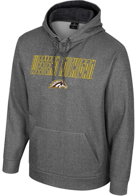 Mens Western Michigan Broncos Charcoal Colosseum McCarthy Long Sleeve Hoodie