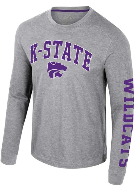 Mens K-State Wildcats Grey Colosseum Reese Tee