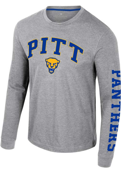 Mens Pitt Panthers Grey Colosseum Reese Tee