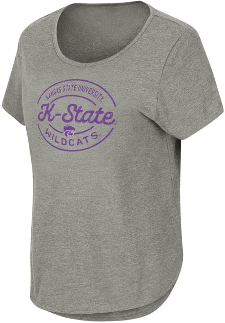 Girls K-State Wildcats Grey Colosseum Myla Short Sleeve T-Shirt