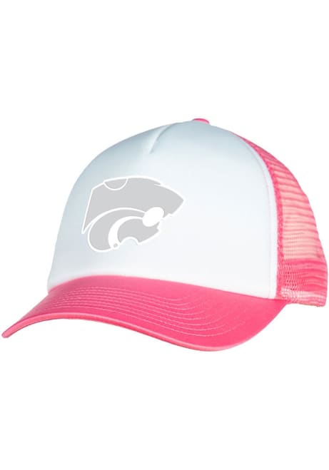 Colosseum White K-State Wildcats Foam Trucker Adjustable Hat