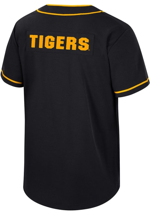 Colosseum Missouri Tigers Mens Black Detonation Baseball Jersey