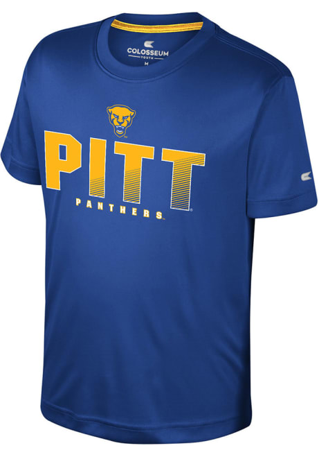 Youth Pitt Panthers Blue Colosseum Hargrove Short Sleeve T-Shirt