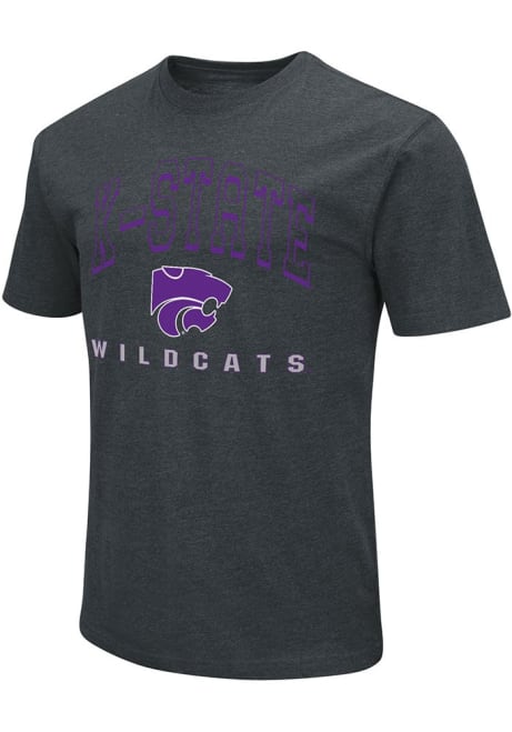 K-State Wildcats Black Colosseum Number One Design Playbook Short Sleeve T Shirt