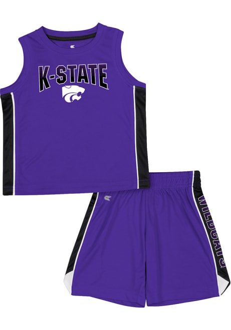 Toddler K-State Wildcats Purple Colosseum Vecna Top and Bottom Set