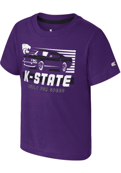 Toddler K-State Wildcats Purple Colosseum Muscle Car Short Sleeve T-Shirt