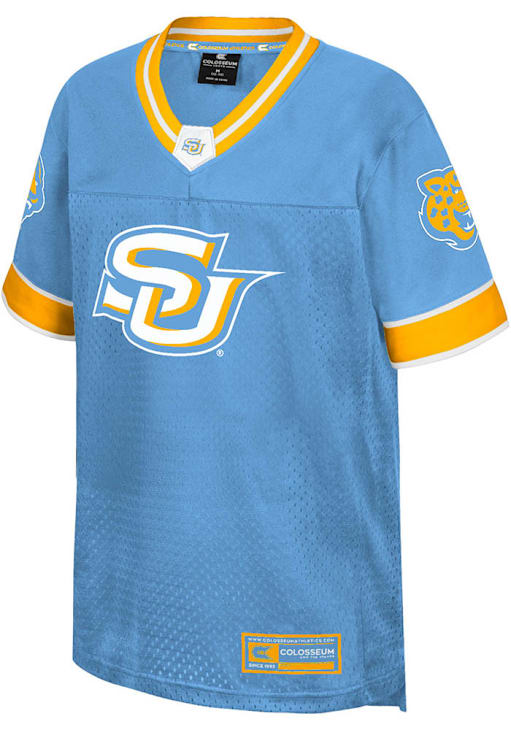 Colosseum Southern University Jaguars Youth Light Blue Nothing But The Hits Football Jersey