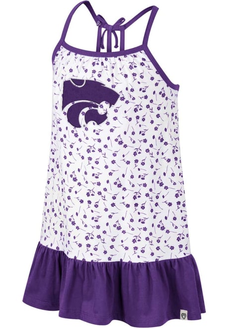 Toddler Girls K-State Wildcats Purple Colosseum Robin Short Sleeve Dress