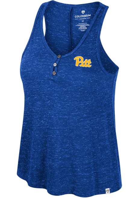 Womens Pitt Panthers Blue Colosseum Prudence Tank Top