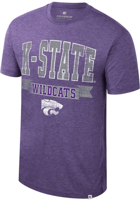 K-State Wildcats Purple Colosseum Business Arrangement Short Sleeve Fashion T Shirt