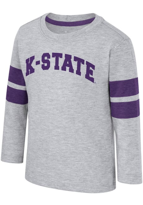 Toddler K-State Wildcats Grey Colosseum Dewy Long Sleeve T-Shirt