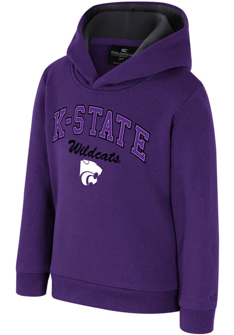 Toddler K-State Wildcats Purple Colosseum Centauri Long Sleeve Hooded Sweatshirt