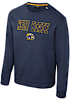Main image for Mens Kent State Golden Flashes Navy Blue Colosseum Zion Crew Sweatshirt