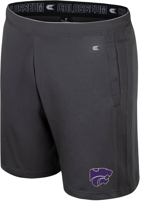 Mens K-State Wildcats Charcoal Colosseum Forget Shorts