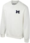 Main image for Mens Michigan Wolverines White Colosseum Agent Ribbed Crew Sweatshirt