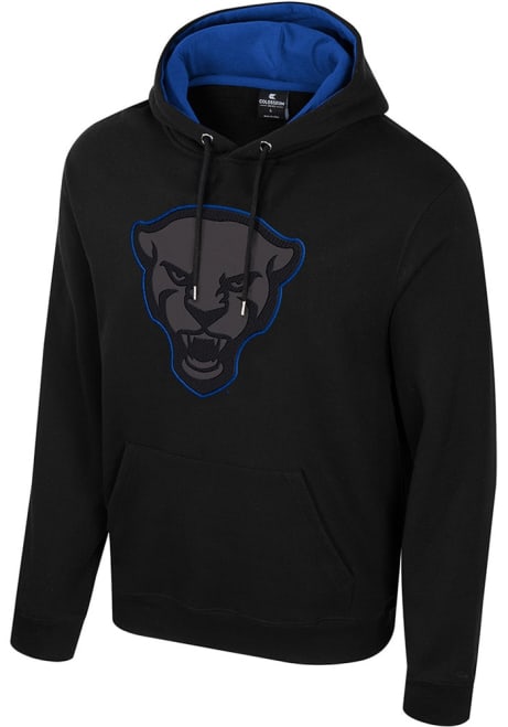 Mens Pitt Panthers Black Colosseum Bioelectric Tonal Hooded Sweatshirt